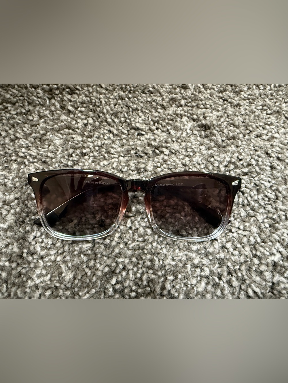 Gradient Sunglasses - Brown to Clear Frames